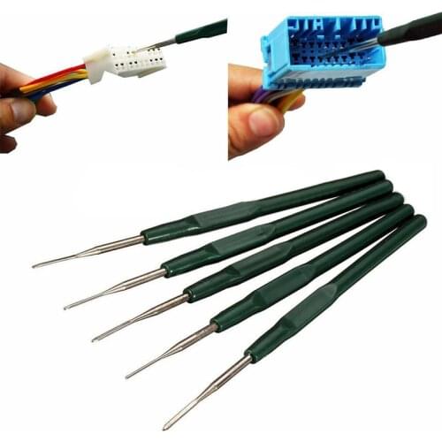 5pcs/set New Car Wire Terminal Socket Pin Removal Dismount Maintenance Hand Tool