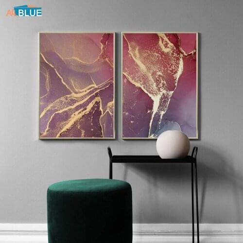 Neon Color Marble Rupture Abstract Poster Canvas Nordic Room Decoration Prints Painting Gallery Wall Pictures Artwork Home Decor