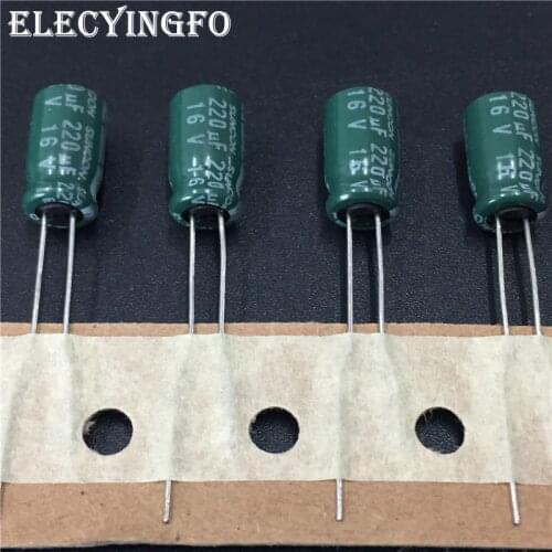 10Pcs/100Pcs 220uF 16V220uf SUNCON(SANYO) CZ Series 6.3x11mm 16V220uF Aluminum Electrolytic capacitor