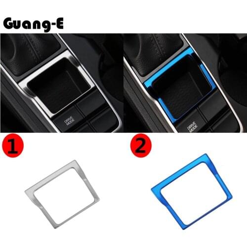 Car stainless steel Armrest handrail Trim frame lamp Handbrake Parking braking brake 1pcs For Hyundai Tucson 2015 2016 2017 2018