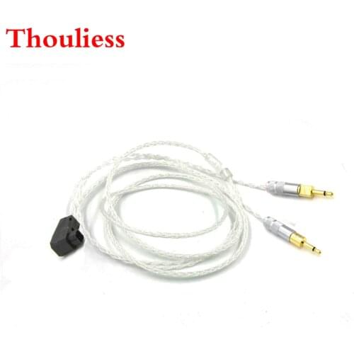 Free Shipping RSA/ALO Balanced 8core Silver Plated Headphone Upgrade Cable for HD700 HD 700 M1060 M1060c Earphone