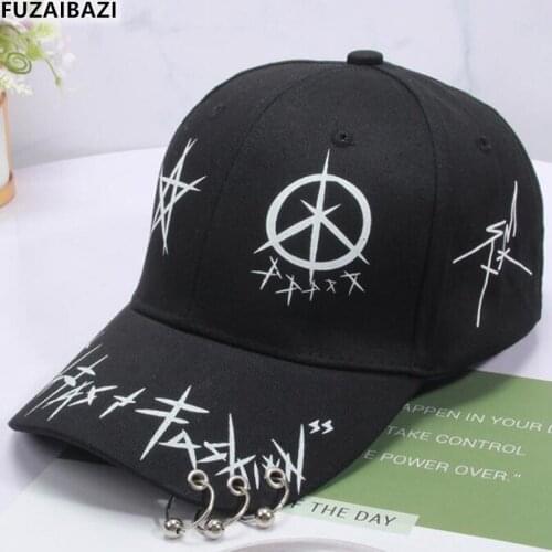 FUZAIBAZI Spring Summer New Male Trend Baseball Caps Student Casual Fashion Hip-Hop Cap Personality Adjustable Size Snapback Hat
