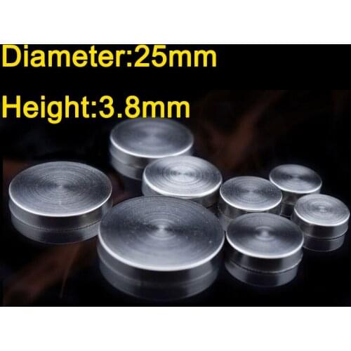 Diameter 25mm Height 3.8mm 201 Stainless steel mirror nail decorative cover Advertising screws wholesale 1000Pieces KF783