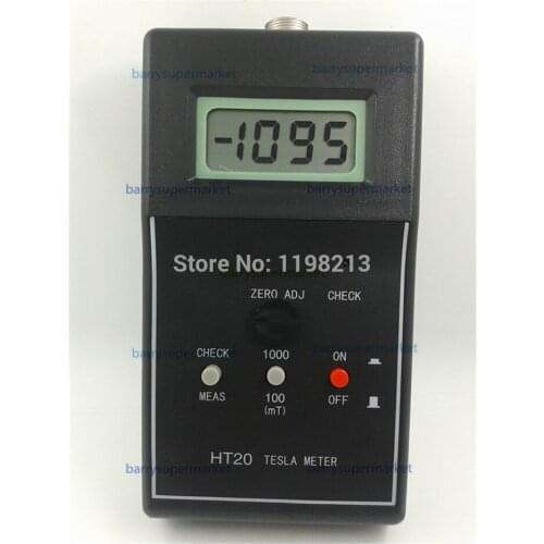 HT-20 Huntoon Digital Gauss Meter Tesla Meter Tester HT20 Fluxmeter For Magnetic Field Magnets Radiation Detector