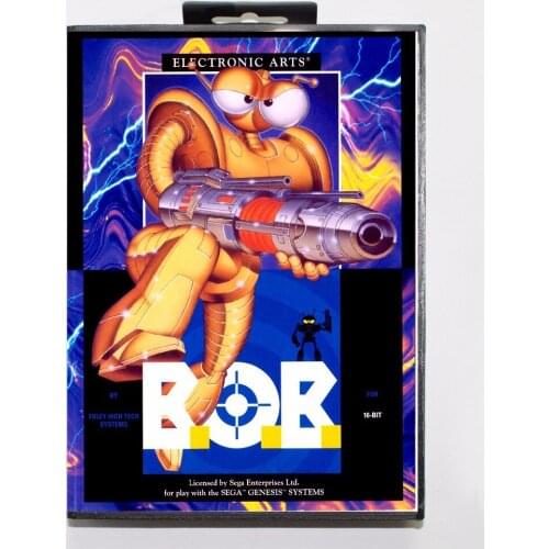 B.O.B Game Cartridge 16 bit MD Game Card With Retail Box For Sega Mega Drive For Genesis