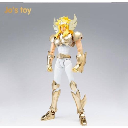 Jos toy Original Bandai Saint Seiya EX Cygnus Hyoga Golden newborn white bird Metal Armor PVC Action Figure modle toys