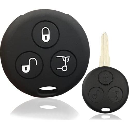 Kirtlandi Silicone Car Key Case Protect for Mercedes Benz Smart Fortwo 450 Roadster City Coupe Forfour Key Cover