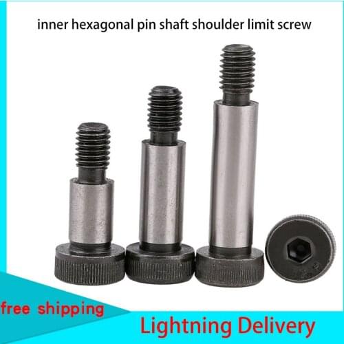 Class 12.9 plug screw and other high screw inner hexagonal pin shaft shoulder limit screw M5 M6 M8 M10 2Pcs