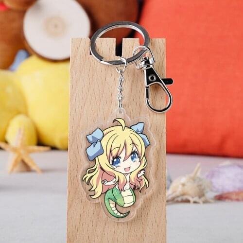 Comics Girls Fashion Anime Acrylic Key Chains Cartoon Keyring Keychain Pendant Keyholder Unisex Birthday Gifts NEW