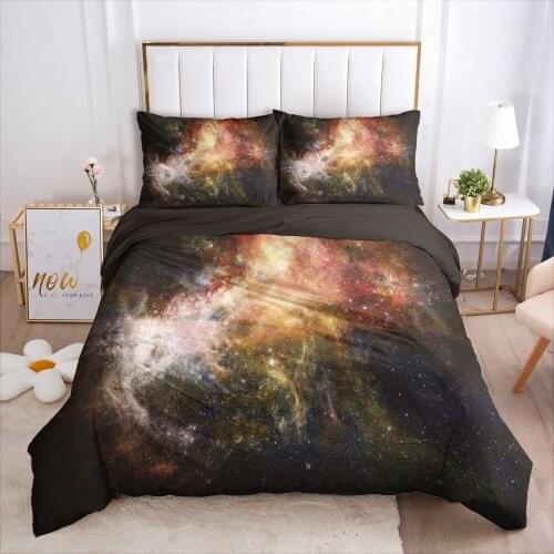 Luxury 3D Starry Sky Bed Linen Duvet/Quilt/Comforter Cover Set Blanket Case Pillow Covers Single Full Twin Size Bedding Sets