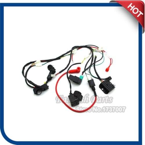 Wiring Loom Harness Key Switch Ignition CDI Kit For Zongshen 190cc Pit Dirt Bike