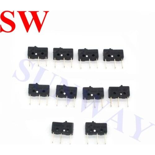 50pcs/lot 3 Pins microswitch Arcade Push Button AC 125V 5A 250V 3A Miniature Micro Switch E-Switch SPDT 1 NO 1 NC microswites