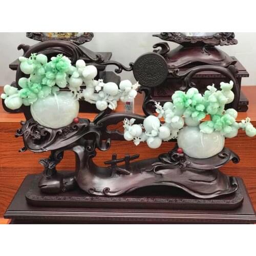 Natural Myanmar jade A HandCarved dragon crafts green jade pendant jade necklace pendants jewelry jade necklaces woman