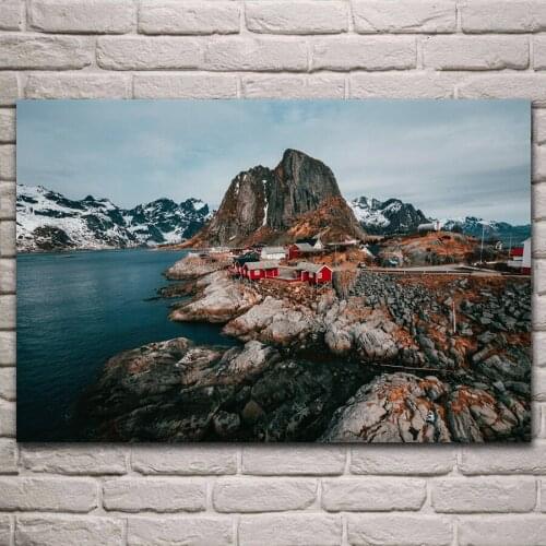 Norway Lofoten Islands countryside nature landscape posters on the wall picture home living room decoration for bedroom KL855