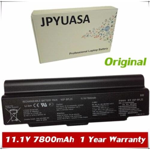 7XINbox 11.1V 7800mAh Original VGP-BPL2C VGP-BPL2 Battery For Sony C90HS C90NS C90S C11C VC22CH C12C 7200HZ BPS2C BPS2A BPS2B