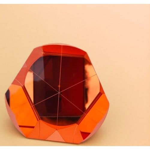 Diameter 64mm H39.8mm Second Order Retroreflector High Precision and Reflection Corner Pyramid Prism