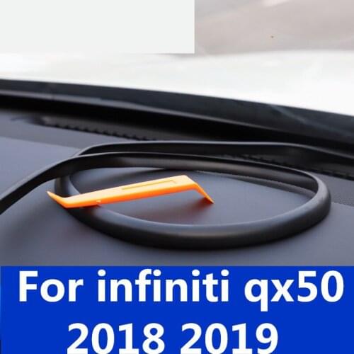 For infiniti qx50 2018 2019 Rubber Soundproof Dustproof Sealing Strip For Auto Car Dashboard Windshield Interior Accessories