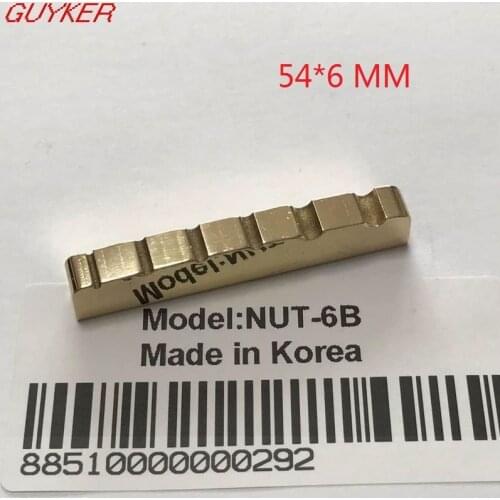 Slotted Brass Bass Nut for Electric Bass Guitar - Size 54*6mm