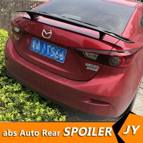 For Mazda 3 Axela Spoiler 2003-2018 Mazda 3 Axela spoiler TF High Quality ABS Material Car Rear Wing Primer Color Rear Spoiler