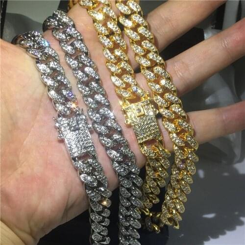 Iced out HipHOP necklace White Gold Filled Micro pave AAAAA zircon Cz Party wedding Pendants for women Men Rock Jewelry