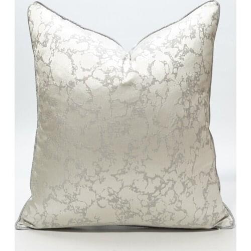 Light Luxury Gray White Classic Abstract Geometric Pillowcase High Precision Cushion Cover Designer Bedroom Sofa Bed Home Decor