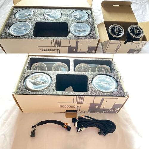 LED Car Nozzle Lamp For Benz A/C/E/S/V/CLA/GLC W176 W205 W213 W222 W447 W117 X253 Neon LED Light Air Vent Turbine Ambient Light