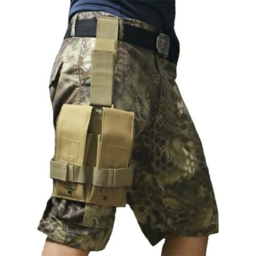 Tactical Left/ Right Drop Leg Gun Holster Outdoor Accessories Two-pack Leg Bag Holster Case Adjustable Universal Sheath