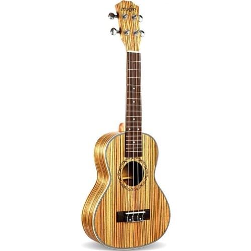 Tenor Ukulele 26 Inch 4 Strings Zebrawood Hawaiian Mini Guitar Acoustic Guitar Ukulele 18 Frets Musical Stringed Instrument