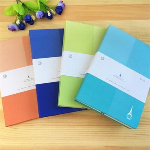 1pcs Creative Stationery 25K Hardcover Notebook Simple Love Schedule Handbook Horizontal Line Notepad Diary