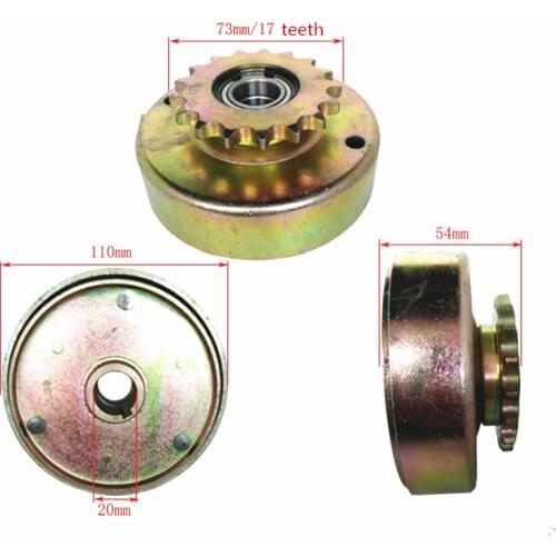 168F 170F GX160 Gasoline engine clutch 428 Gear automatic clutch for Go kart modification Agricultural machinery parts