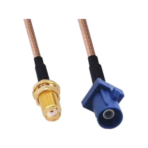 2pcs SMA Female to Fakra C Male Plug Connector GPS Antenna Extension Cable RG316 Pigtail