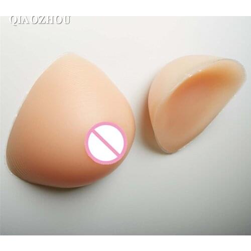 500 g/pair Triangle Shape silicon artificial breast forms fake boobs false breasts inserts for men mastectomy