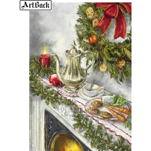 5D Diamond Painting Christmas Full Square Drill Diamond Embroidery Kit Rhinestone Mosaic Decoration Gift