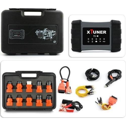 Xtuner T1 OBD2 Automotive Scanner Heavy Duty Truck Airbag ABS DPF Auto Scanner Tablet Diesel Truck Diagnostic Tool Multi-languag