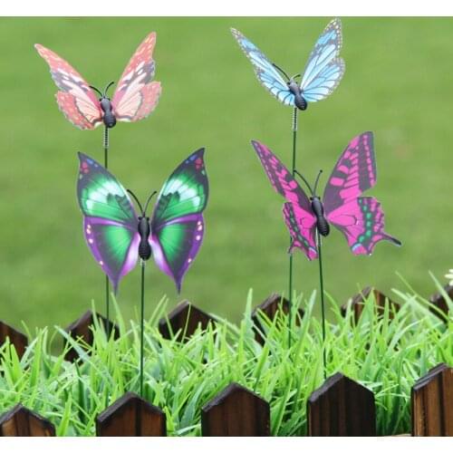 Flower Arrangement Butterfly Simulation Butterfly Insertion Plant Horticulture Scene Environmental Protection Decoration t4