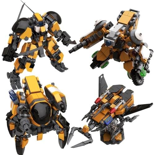 Anime Figure Building Blocks Toys Kids Creative Robots Soldier Assembly Blocks Action Figure Model Dolls Child Antistress Toys