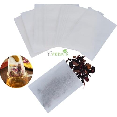 1000pcs Heat sealing tea filters 100 X 120mm empty tea bag, food-grade filter paper, clean filter bag, medicine powder bag