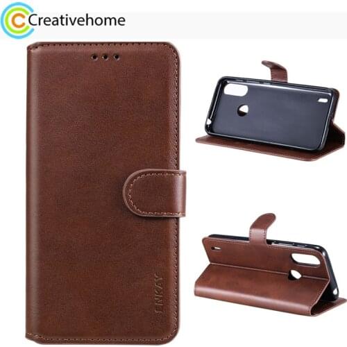 For Motorola Moto E7 Power ENKAY Hat-Prince Horizontal Flip PU Leather Case with Holder & Card Slots & Wallet