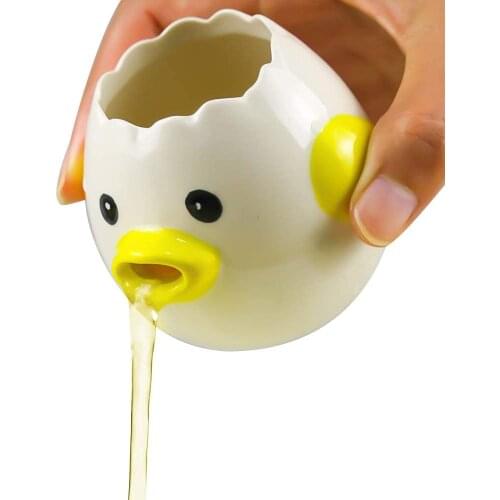 Ceramic Egg Separator for Baking Creative Egg Separator Egg Yolk Separator Kitchen Gadgets Baking Toaol Automatic Separating