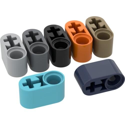 10PCS Building Blocks 60483 1x2 With Shaft High-Tech Bricks Assembles Particles DIY Assembly Parts Education Toys For Children