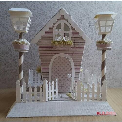 Tiny Lantern and House Metal Cutting Dies Stencils for DIY Scrapbooking Stamp/photo album Decorative Embossing DIY Paper Cards