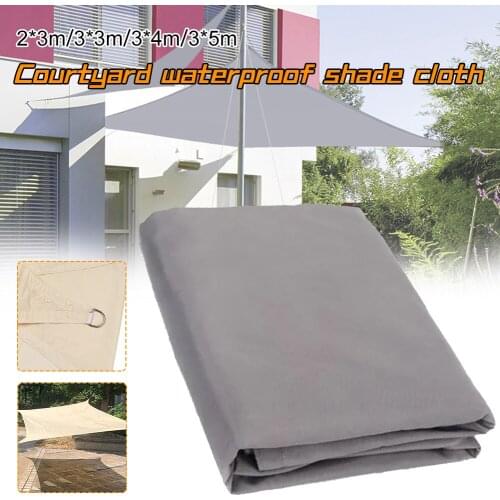 Summer Outdoor Waterproof Anti-UV Shade Canvas Oxford Cloth Sunscreen Rain Cover Garden Courtyard Awning 300D Awning Dropship
