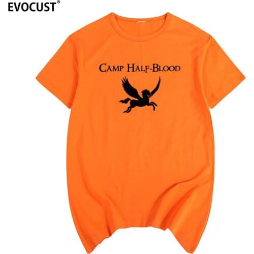 Camp half blood Long Island Sound Percy Jackson Halloween Summer T-shirt Cotton Men T shirt New women TEE fashion Casual