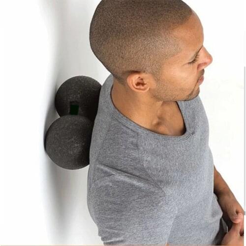 Peanut Massage Balls Double Lacrosse Yoga Ball Lightweight Fitness Body Suited for Myofascial Release Trigger Point Therapy