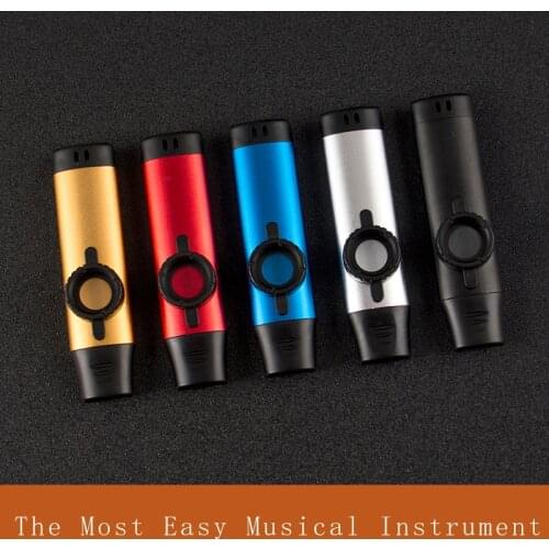 Metal Kazoos Musical Instruments Flutes Diaphragm Mouth High Quality Kazoos for Kids Guitar, Ukulele, Violin, Piano Keyboard