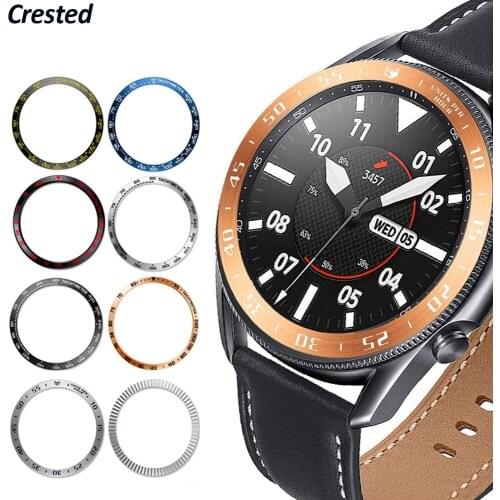 Bezel ring For Samsung Galaxy Watch 3 45mm 41mm/46mm/42mm/Gear S3 Frontier Accessorie sport Anti-fall metal Protector cover Case