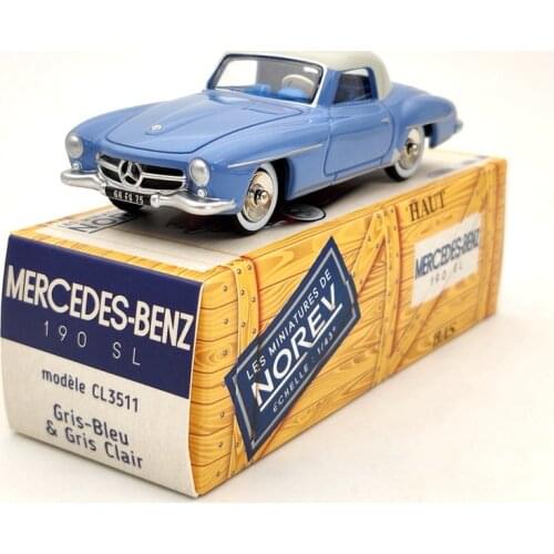 Norev 1:43 For Me~z 190 SL Blue CL3511 Diecast Models Toys Car Limited Collection