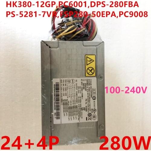 New PSU For Lenovo ATX 280W Power Supply HK380-12GP PC6001 DPS-280FBA PS-5281-7VR FSP280-50EPA PC9008 45J9431