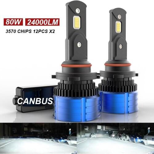 NEW Arrivals CSP Mini H4 LED H7 H1 H11 Car Headlight Bulbs H8 HB3 HB4 9005 9006 Led Canbus 80W 24000LM 6000K 12V LED Fog lights