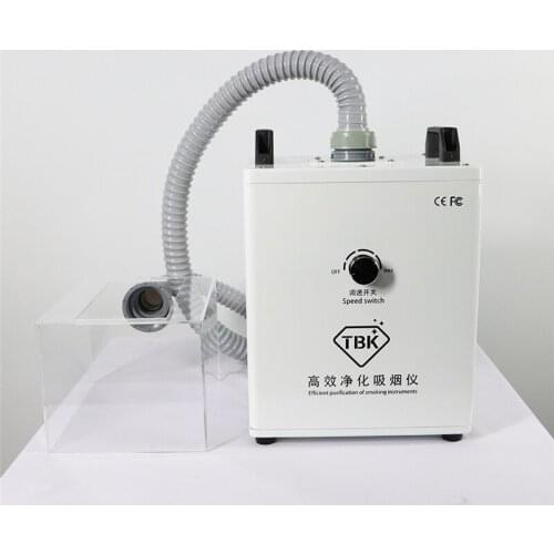 TBK Fume Extractor Soldering Smoke Cleaner Smoking Instrument Laser Machine Smoke Air Dust Cleaner LED Light for Phone Repairing